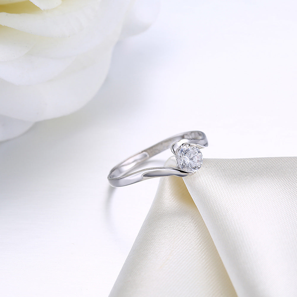 Adjustable Zircon Ring