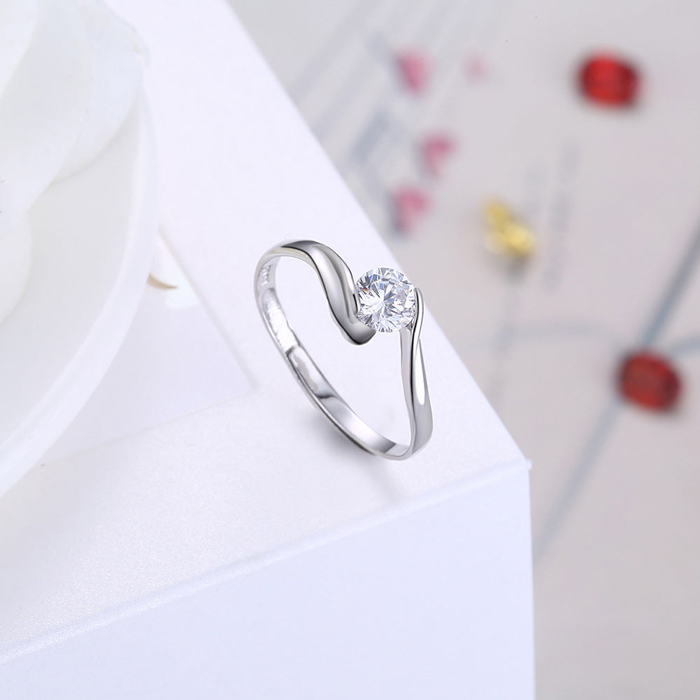 Adjustable Zircon Ring