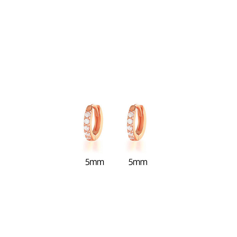 S925 Dainty Elegant Zircon Huggies Earrings
