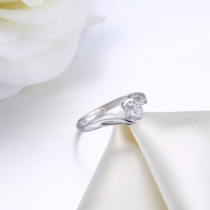 Adjustable Zircon Ring