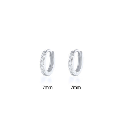 S925 Dainty Elegant Zircon Huggies Earrings